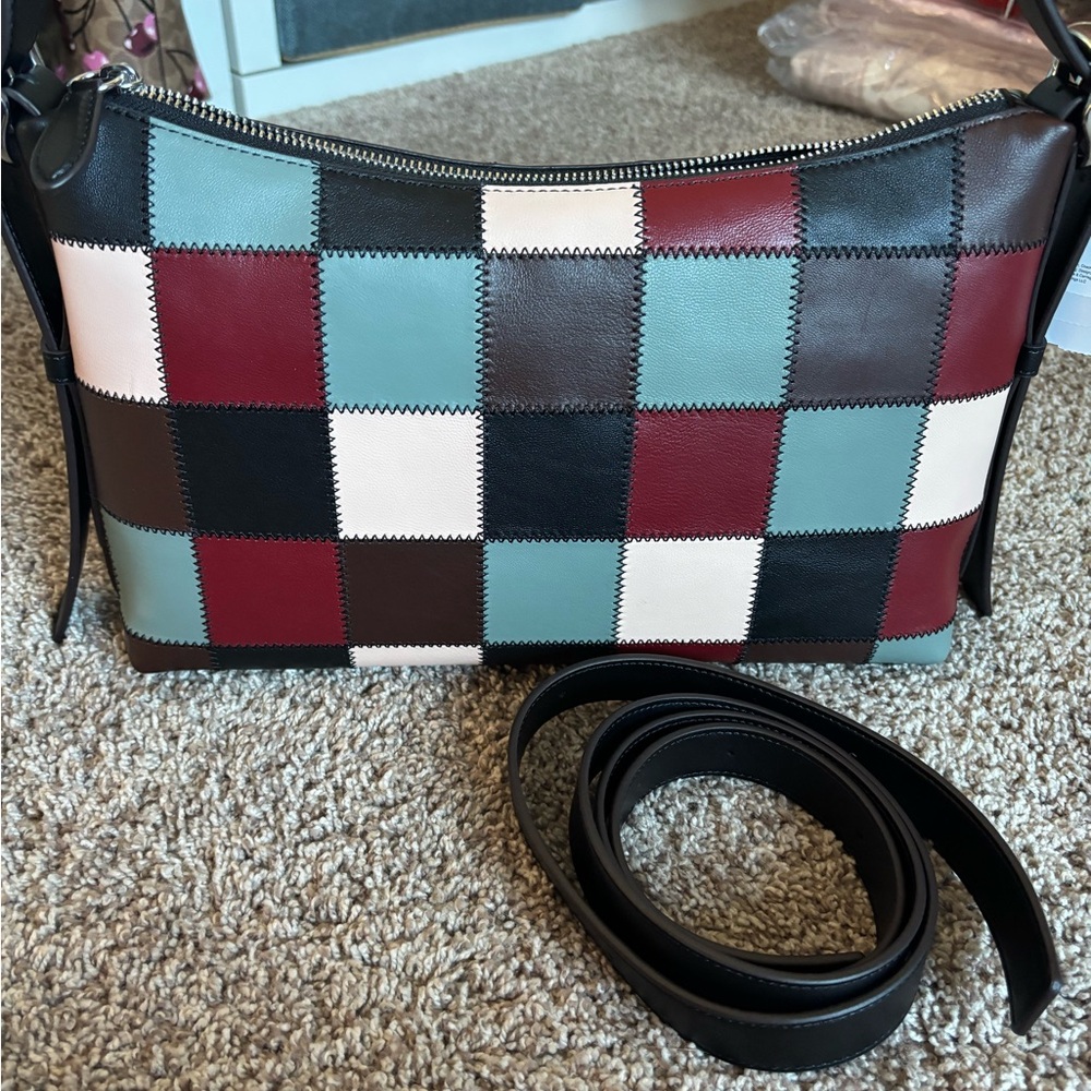 Coach Alter ego Multicolor checkboard Shoulder Bag